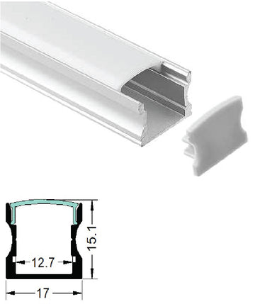 17mm Deep Aluminum Led Profile