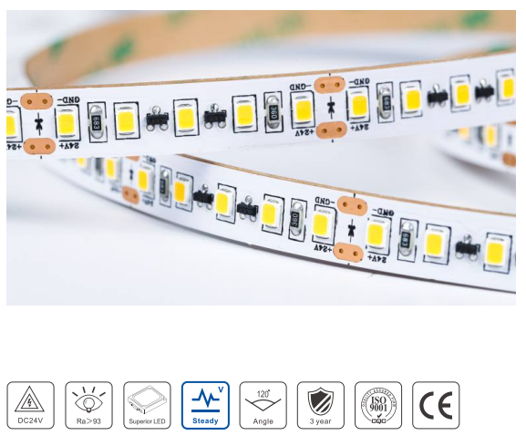 35m roll 120P-ND-IP20 LED strip DC 24V