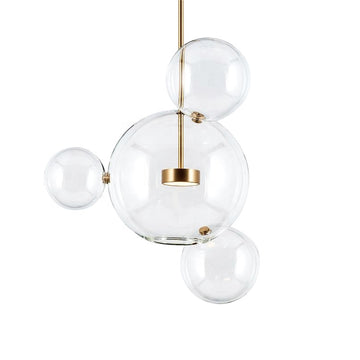 Modern Glass Globe Chandelier